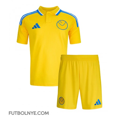 Camiseta Leeds United Visitante Equipación para niños 2024-25 manga corta (+ pantalones cortos)